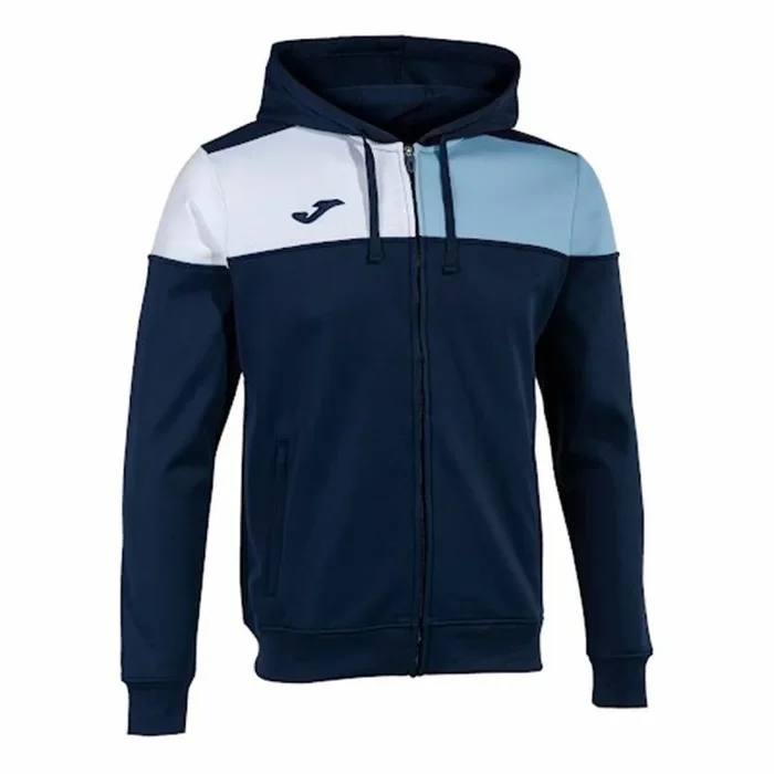 Joma Chaqueta con capucha crew v marino celeste blanco