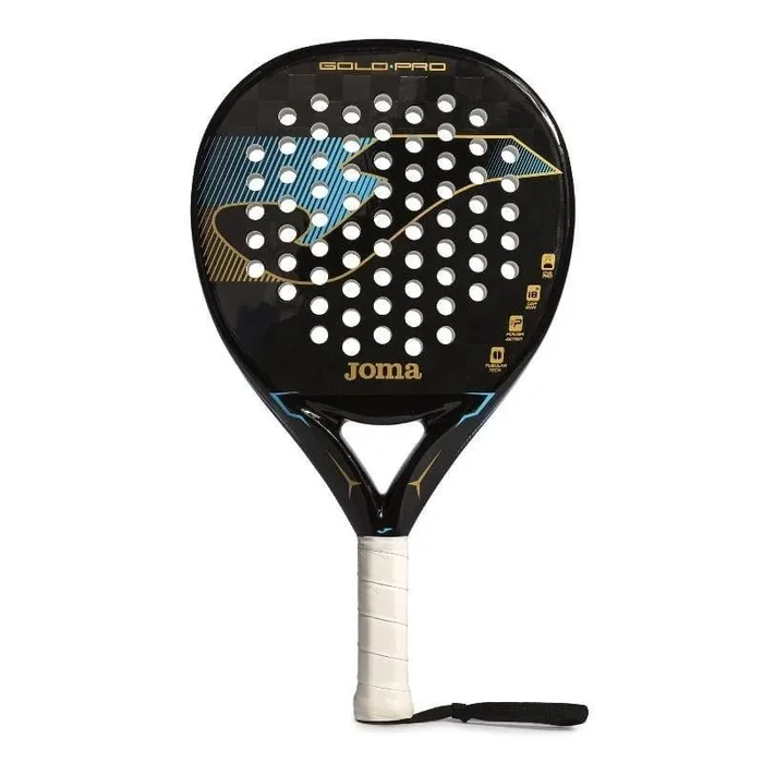 Joma Pala de pádel Gold Pro, Negro Turquesa, Talla única