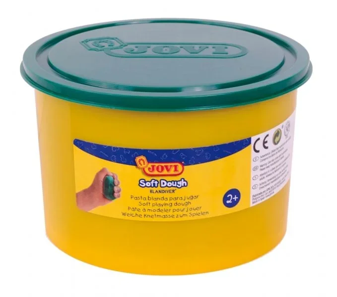 Jovi soft dough blandiver bote de pasta de modelaje 460gr – blanda y flexible – facil de amasar y moldear – ideal para iniciacion al modelaje – color verde
