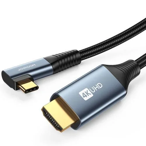 Joyroom converter type-c (male) elbow to digital hdmi (male), 4k, 60hz, gray (sy-20c1)