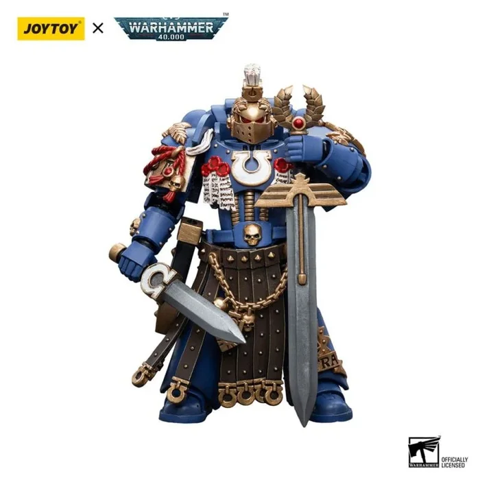 JoyToy Bloomage Tech WH40K – Figura de campeón del capítulo de la Guardia de Honor Ultramarines 1/18