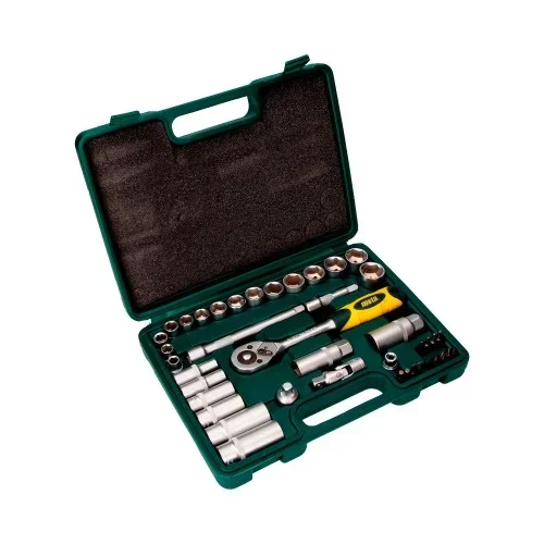 Juego 40 pcs de bocallaves y accesorios de 3/8″ cromo vanadio ek502 mota