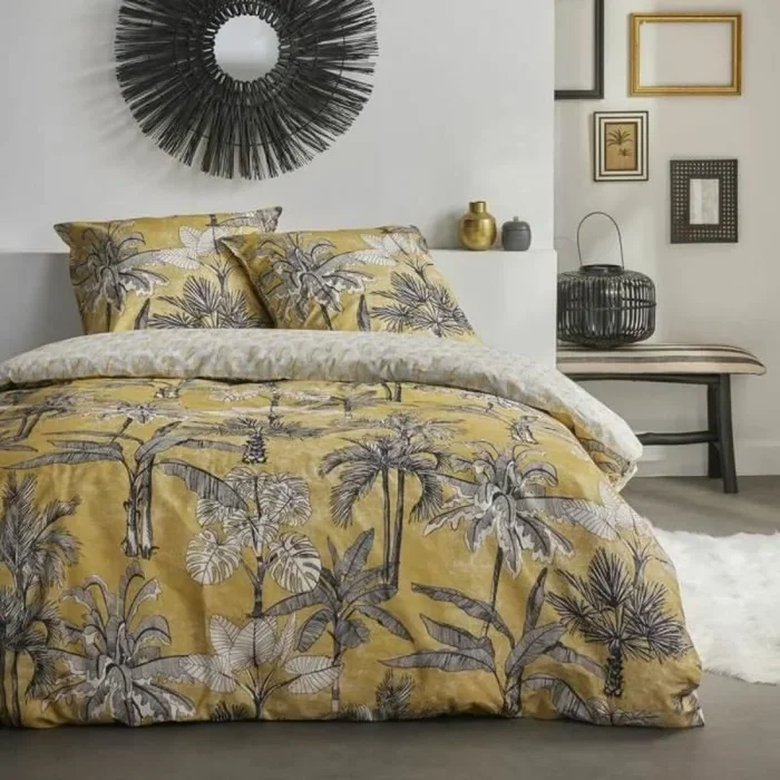 Juego de funda nórdica today amarillo 260 x 240 cm cama de 180/200
