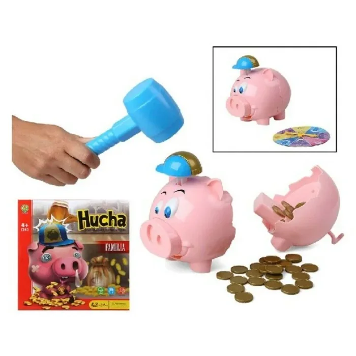 Juego educativo piggy bank español rosa (27 x 27 cm)