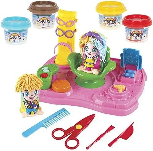 Juego modelaje plastilina peluquería 28x28x7 + 3 años