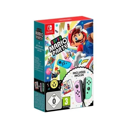 Juego nintendo switch super mario party + joy-con
