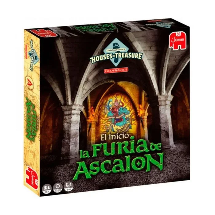 Jumbo – Escape Quest: el Inicio la fúria de Ascalon, Juego de Mesa Adulto Que simula una Experiencia Escape Room y Puzle a Partir de 16 años