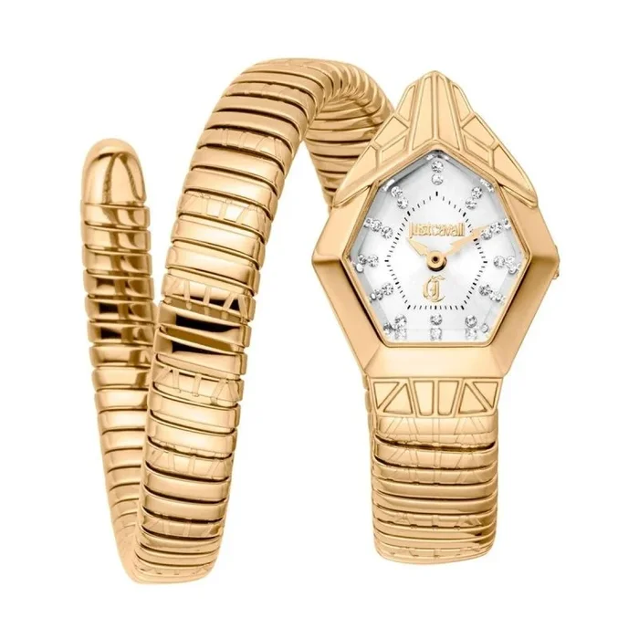 Just Cavalli Reloj Analógico para Mujeres de Cuarzo con Correa en Acero Inoxidable JC1L358M0035