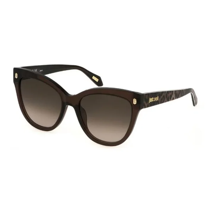 Just Cavalli Sunglasses SJC043 Shiny TRANSP.Brown 55/18/140 Mujer Gafas