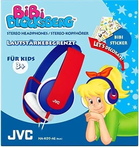 JVC HA-KD5-AE-E auricular y casco Auriculares Alámbrico Diadema Música Azul, Rojo