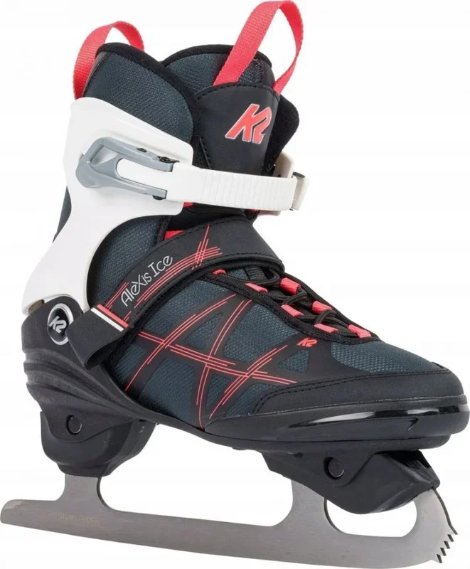 K2 Alexis FB – Patines de Hielo, Color Gris/Rosa, 7.5