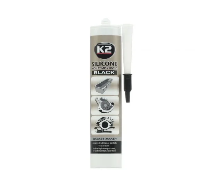K2 černý silikon 300g 300g kartuš