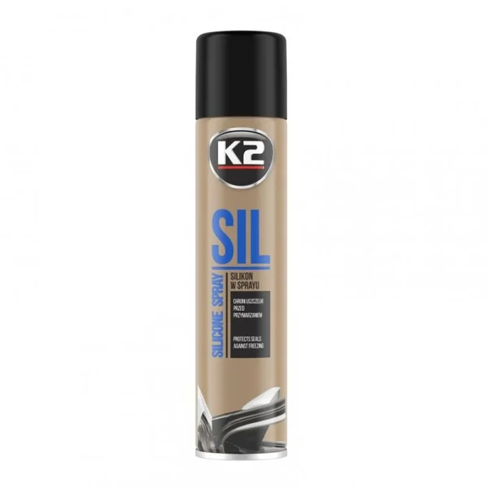 K2 Lubricante de Silicona en Spray – Diseñado para Lubricación de Plástico Caucho Metal Vidrio y Otras Superficies – 300ml (6)