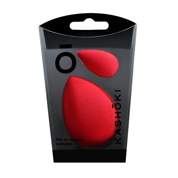 KASHŌKI Set of raindrop makeup sponges – standard and mini