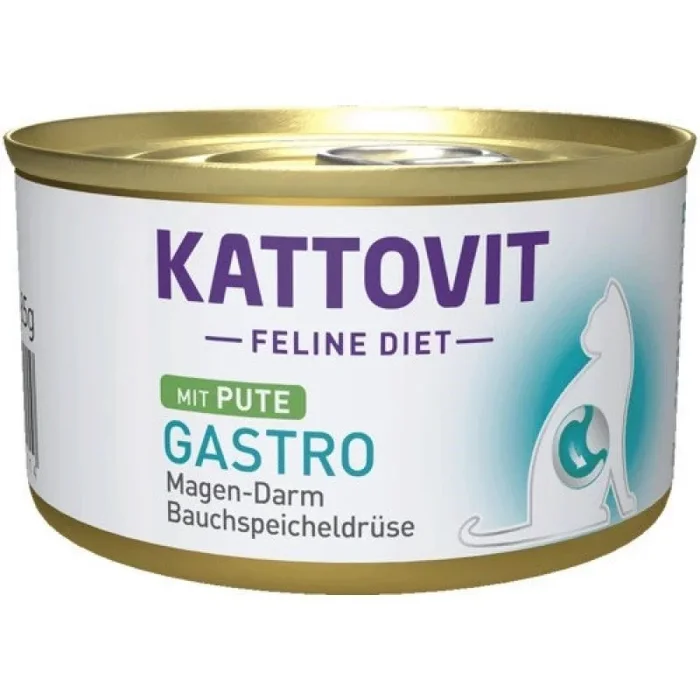 Kattovit feline diet gastro turkey – comida húmeda para gatos – 85g