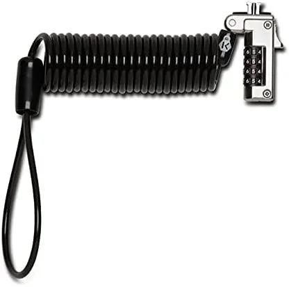 Kensington Slim NanoSaver Candado de Seguridad, Cabezal Antirrobo con Cable de Acero al Carbono Autoenrollable, Candado y Cable Anti Robos para Portátiles y Dispositivos (K60627WW)