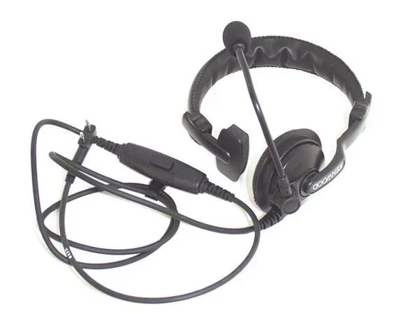 Kenwood® – khs-7a auricular tipo diadema con micrófono y función ptt