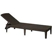 Keter poly rattan lounger jaipur brown