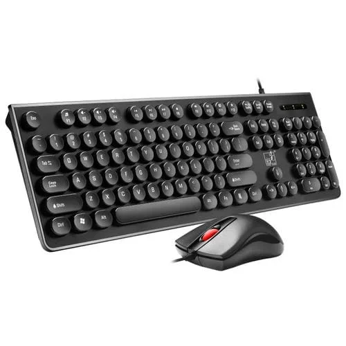 Keycap de Teclado Zgb S500 con Cable y Conjunto de Ratones (Negro)