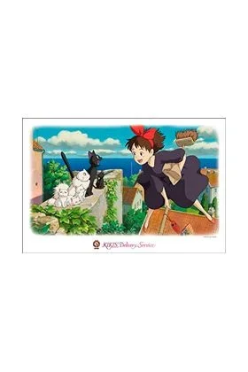 Kiki and the cats puzzle 1000 piezas nicky aprendiz bruja studio ghibli