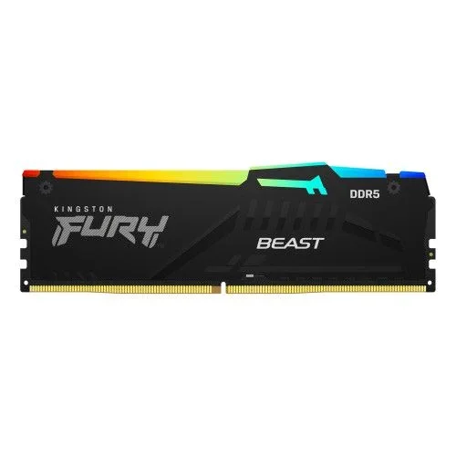 Kingston FURY Beast DDR5 RGB 16GB 6000MT/s DDR5 CL36 DIMM Desktop Gaming Memory Single Module – KF560C36BBEA-16