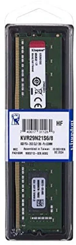 Kingston Technology KVR29N21S6/8 módulo de memoria 8 GB 1 x 8 GB DDR4 2933 MHz