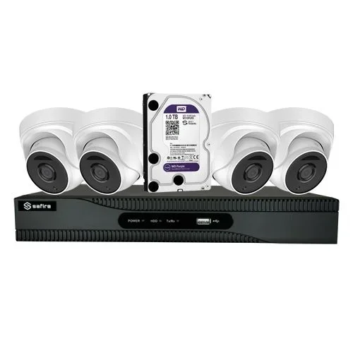 Kit Cctv Con Dvr Y 4 Camaras Sf-kit12 Sf-kit12