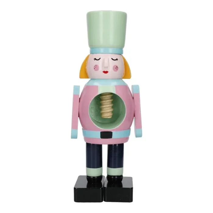 KitchenCraft Colección Cascanueces Cascanueces de Madera, Femenino, Etiquetado para regalo, Madera, Mixto