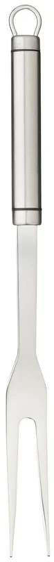 KitchenCraft Tenedor profesional para trinchar carne, mango ovalado largo, acero inoxidable, accesorio de cocina esencial para servir, plateado
