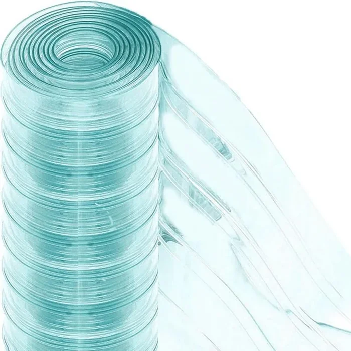 Kivvlbzeq Tira de repuesto de vinilo de plástico para puerta, 6.8 pulgadas de x 7.5 pulgadas de x 0.08 pulgadas de grosor, PVC transparente impermeable para puertas de almacén, fácil de