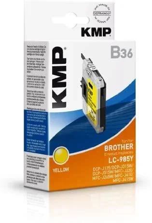 KMP B36 cartucho de tinta 1 pieza(s) Extra (Súper) alto rendimiento Amarillo