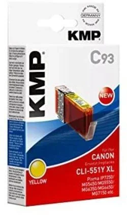 KMP Canon PGI-520 Cartucho de Pigmento Amarillo