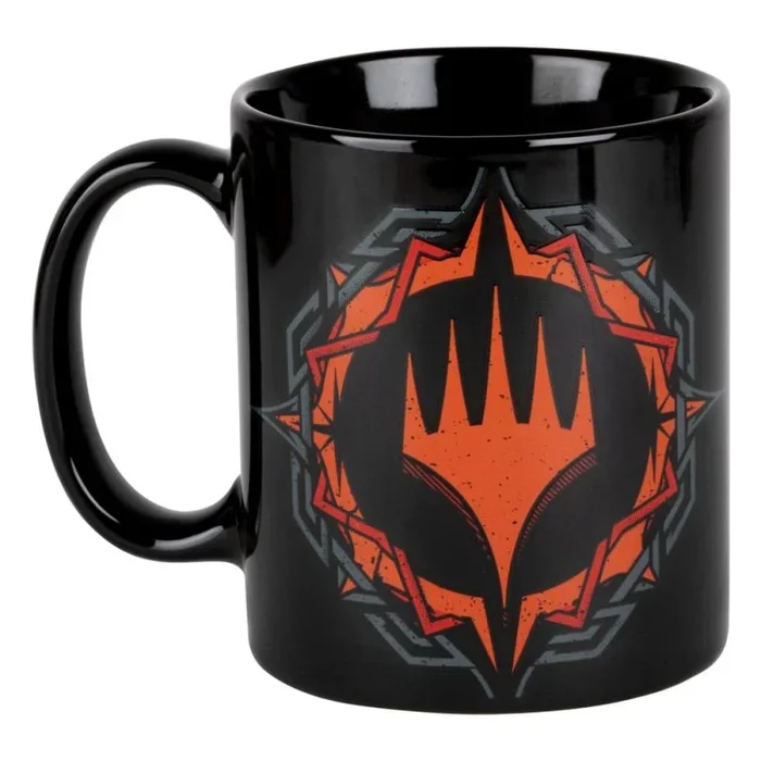 Konix Magic The Gathering Taza de cerámica – 320 ml – Diseño color rojo – Negro