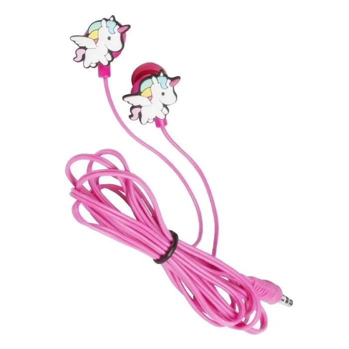 Konix Unik Auriculares intrauriculares con Cable para Smartphones y Tablets – Micrófono Integrado – Cable de 1,2 m – Conexión Jack – Diseño Unicornio