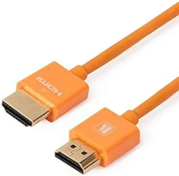 Kramer cable flexible hdmi alta velocidad ultra delgado con ethernet – naranja (c-hm/hm/pico/or-10)