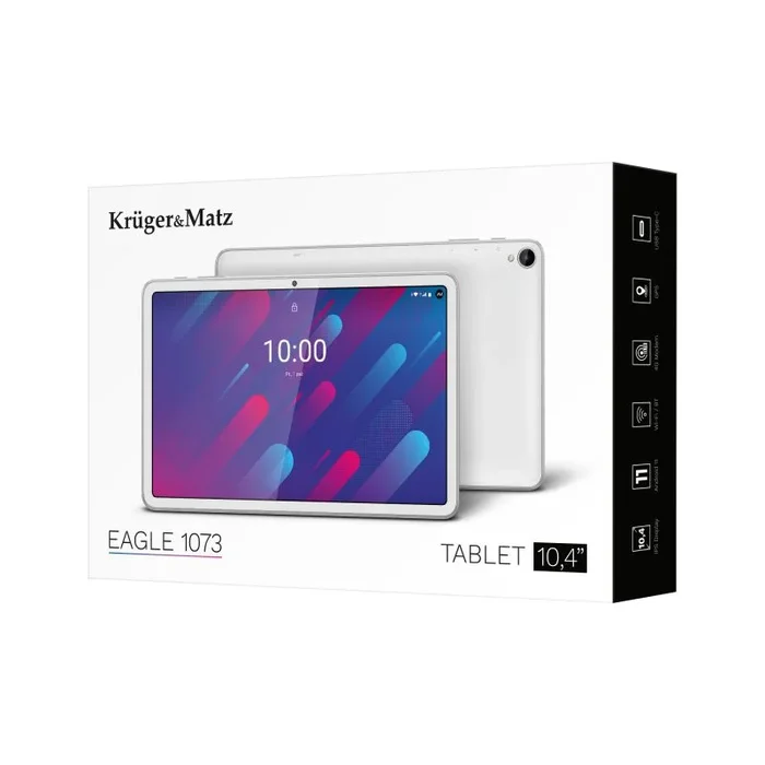 Krüger&Matz KM1073 tablet 4G LTE-TDD & LTE-FDD 128 GB 26,4 cm (10.4″) Tigre 8 GB Wi-Fi 5 (802.11ac) Android 11 Blanco