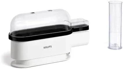 Krups Ovomat EG234115 Trio – Huevera para hasta 3 huevos, incluye vaso medidor de agua con cortador de huevos, soporte para huevos, pitido, sin BPA