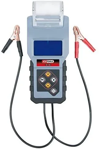 KS Tools 550.1646 Analizador del cargador y la batería digital de 12 V con impresora integrada