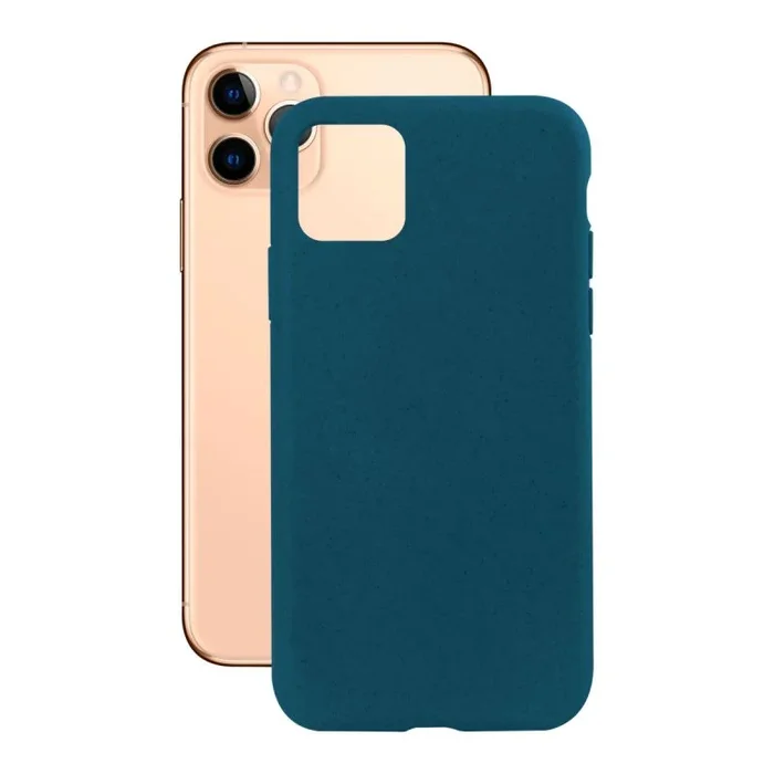 KSIX smart your tech Funda Ecológica para iPhone 11 Pro, Semirrígida, Azul