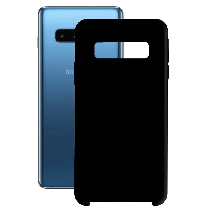 KSIX smart your tech Funda para Galaxy S10, Semirrígida, Negro