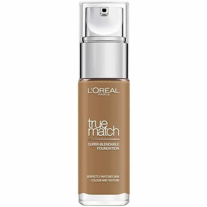 L’Oréal Paris – Fond de Teint Fluide Accord Parfait – Peaux Sèches à Normales – Teinte : Caramel (8.5.D) – 30 ml – Nouvelle formule enrichie en acide Hyaluronique et Aloé Vera