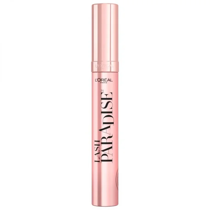 L’Oréal Paris Máscara de Pestañas Voluminizadora Lash Paradise, con Aceite de Ricino, Negro