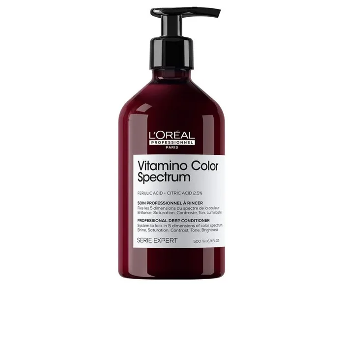 L’Oréal Professionnel, Acondicionador, Para Cabello Teñido, Textura Cremosa y Suave, Fija el Color hasta 100 Días, Vitamino Color Spectrum, Serie Expert, 500ml