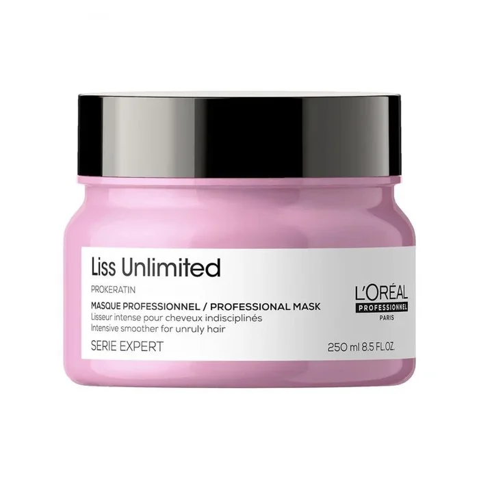 L’Oréal Professionnel, Mascarilla alisadora intensa para Pelo Rebelde y Encrespado, Liss Unlimited, 250ml