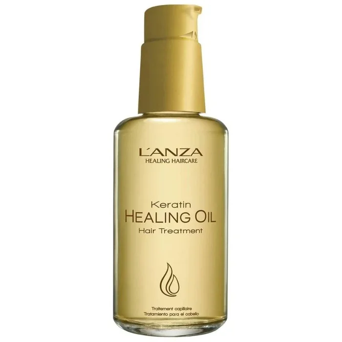 L’ANZA Keratin Healing Oil Aceite de Tratamiento Reparador del Pelo y el Cuero Cabelludo Dañado por la Sequedad con Queratina, Complejo Phyto IV, y Triple Protección UV, 100 ml
