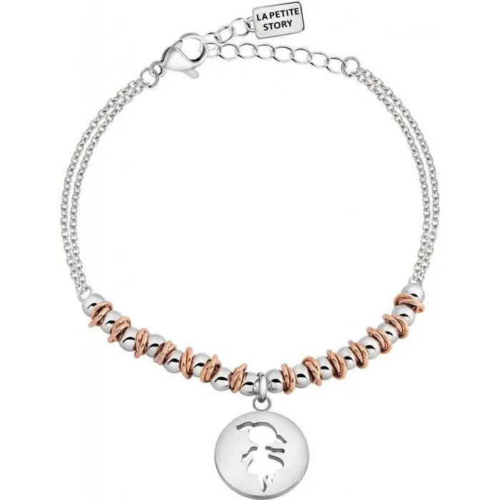La Petite Story Pulsera para mujer, Colección BABIES, en acero – LPS05AQL03