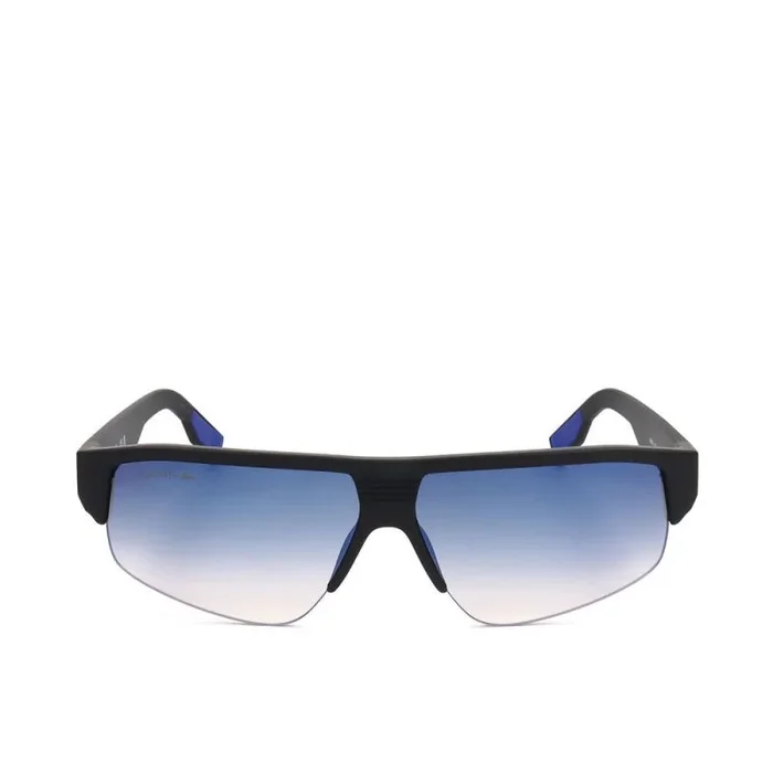 Lacoste Men’s Sunglasses L6003S – Matte Black with Gradient Blue Flash Mirror Lens