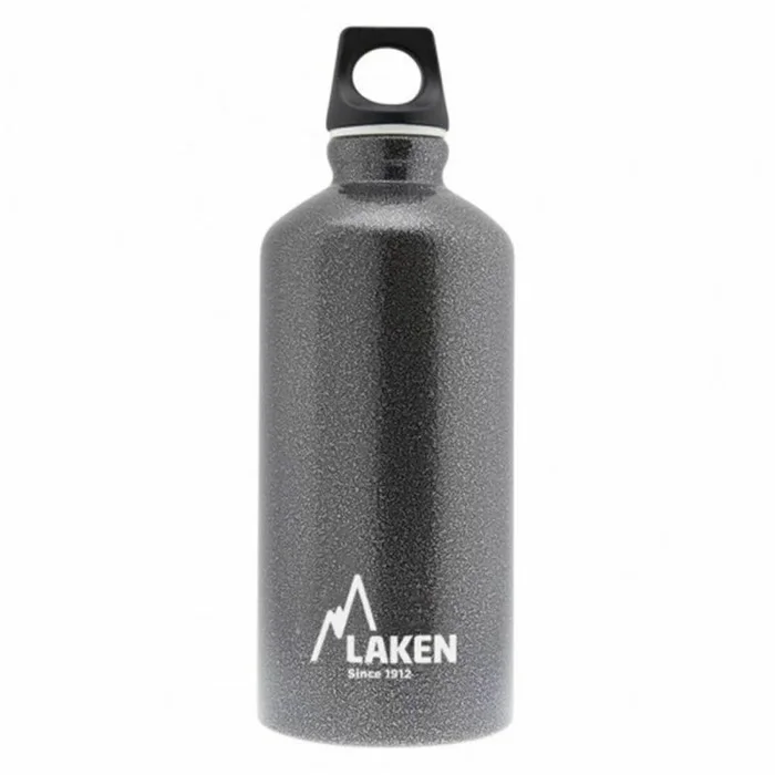 LAKEN Botella de Agua de Aluminio con Boca Estrecha – Cantimplora Ligera y Reciclable Aislante para Niños – Perfecta para Gimnasio, Viaje y Deporte – 600ml, 750ml, 1l