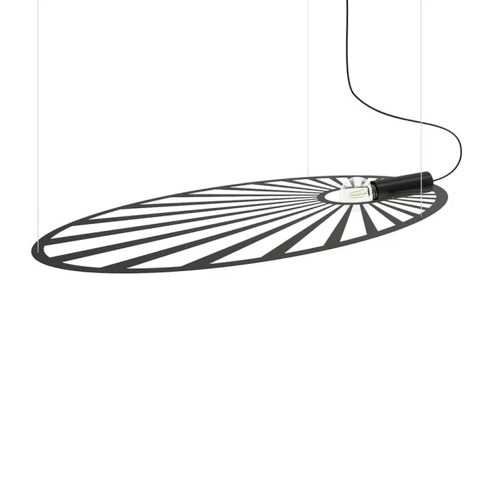 Lampada a sospensione moderna con struttura a filo nera E27 E Lámpara colgante moderna con marco de alambre Negro E27