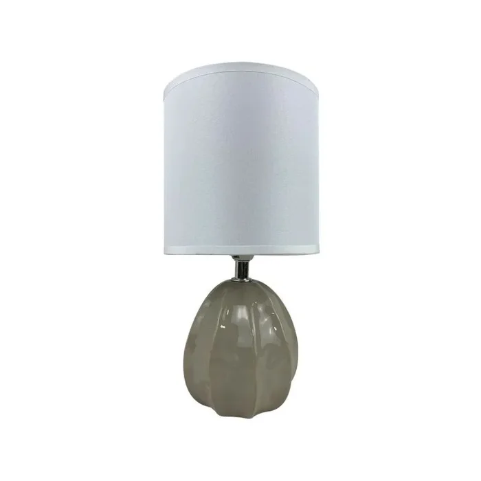 Lámpara de mesa versa mery 25 w beige cerámica 14 x 27 x 11 cm
